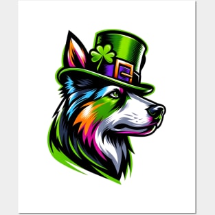 Transylvanian Hound in Festive Gear: St Patrick's Day Posters and Art